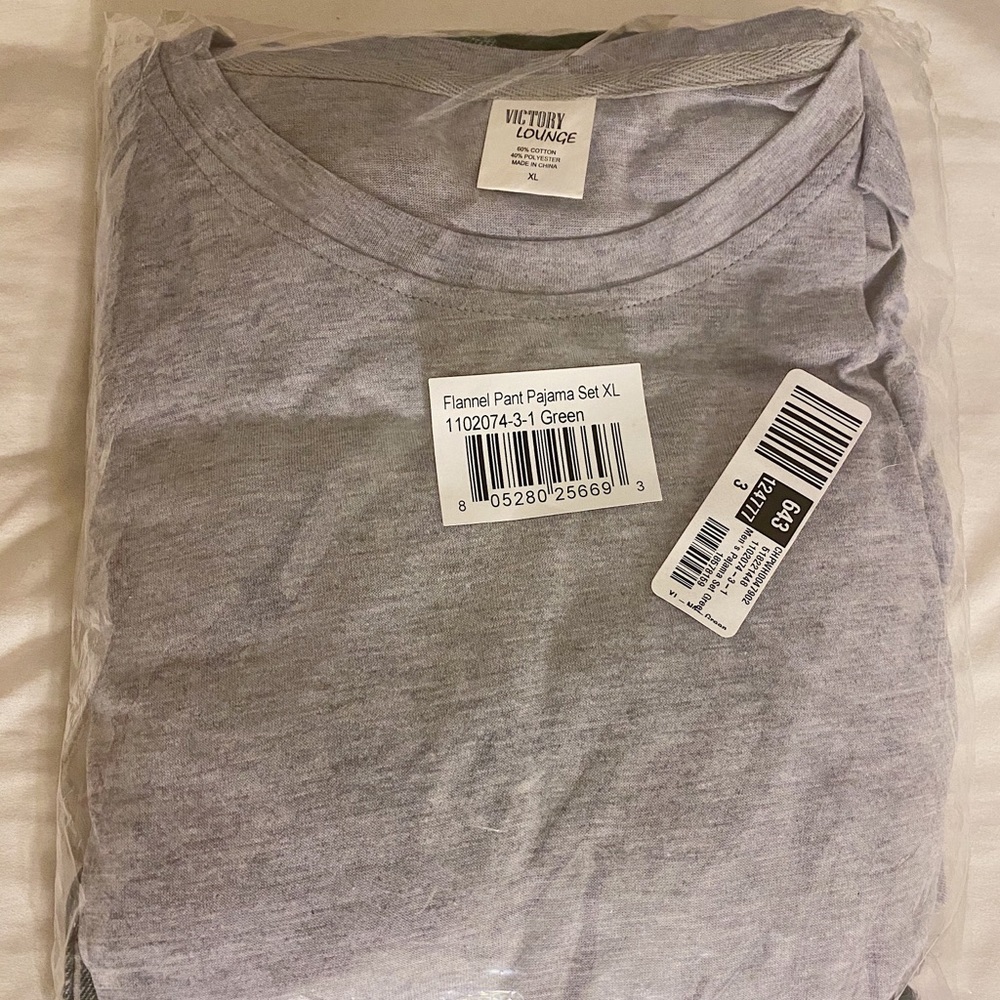 Flannel pant pajama set